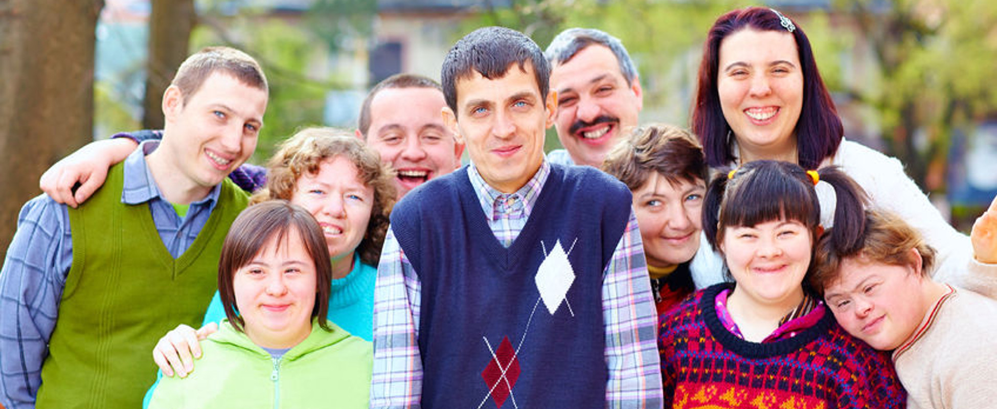 Buddies 4 Life: Group of people with intellectual disabilities outside in the sun
